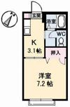 ハイツ樫の前 Bの間取り画像