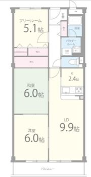パール久米田の間取り画像