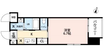アミュゼ城野の間取り画像