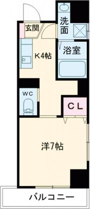 アミティ佐世保田原町の間取り画像