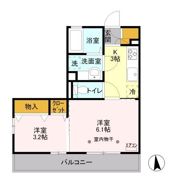 アロンディール Ⅲの間取り画像