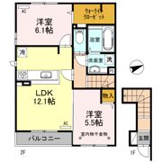 ヴィラアヴェニューセレーネ A棟の間取り画像