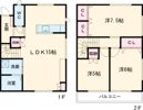 陽東メゾネットⅡの間取り画像