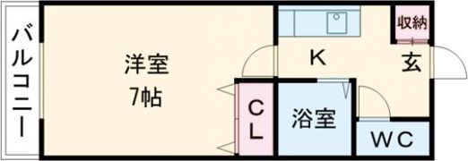 コーポ・フォーレスト清原A棟の間取り画像
