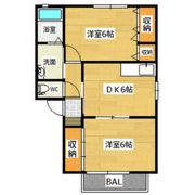 橋本住宅B棟の間取り画像