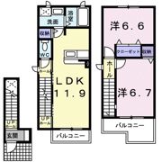 サニーコートパル．Gの間取り画像