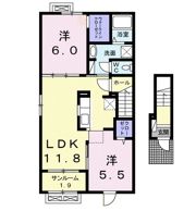 ボヌァーエトワール Ⅰの間取り画像