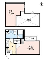 フォンテンブロー初芝の間取り画像