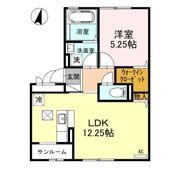 ユニ ステイ壱番館 Bの間取り画像