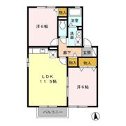 COMODO楠 Bの間取り画像