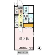 セジュール西代Ⅱの間取り画像