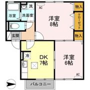 サンセール植田の間取り画像