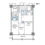 コンフォリア新宿イーストサイドタワーの間取り画像