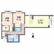 ベレオガーデンズ 福富西の間取り画像