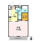 パークハイム長宮 Ⅰの間取り画像