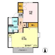 第3明清ハイツ Bの間取り画像