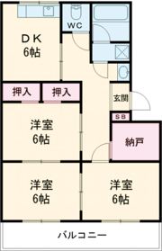 朝日マンションの間取り画像
