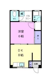 ダイトウハイツ北棟の間取り画像