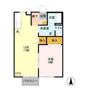 グリーンヒルズ F棟の間取り画像