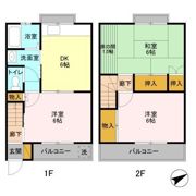 半田コーポA棟B棟の間取り画像