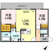 Polonia Matsubara A棟の間取り画像
