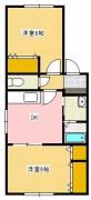 ジュネス焼津 Aの間取り画像