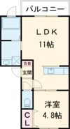 ルミエール宝来の間取り画像