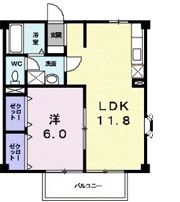 LARGE，GATE輝・Aの間取り画像
