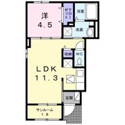 ルフレエトワール Ⅱの間取り画像