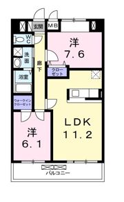 グランコリーヌ．Kの間取り画像