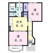 リバーサイドヒルズAの間取り画像