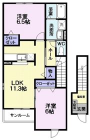 シェーネ・ライツBの間取り画像