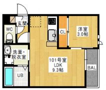 GRANDTIC 南方の間取り画像
