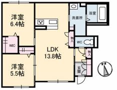 シャーメゾン シエル Ⅱ棟の間取り画像