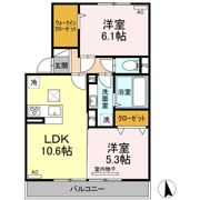 NAGISA B棟の間取り画像
