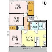 エレンシア東瀬頭の間取り画像