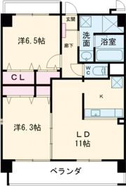 ハピネス天塚の間取り画像