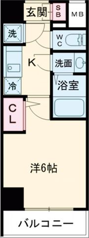 レジュールアッシュ神戸ハーバーランドの間取り画像