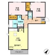 エスポワール Eの間取り画像