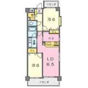 フローラ小坂の間取り画像