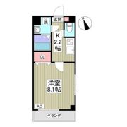 セゾン・ドゥ・ブランシェ千葉中央の間取り画像