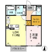 ラ・ポーテBの間取り画像