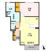 ソウルクエスト Cの間取り画像