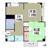 ハイツ霜越の間取り画像