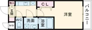 エスリード三宮旭通の間取り画像