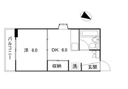 コーポ朝日Ⅶの間取り画像