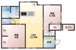 DOCA早水貸家の間取り画像