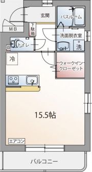 クレールコート堂庭の間取り画像