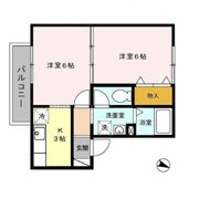 ハイカムール鷹清水 Aの間取り画像