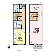 フレックスインターパーク Bの間取り画像